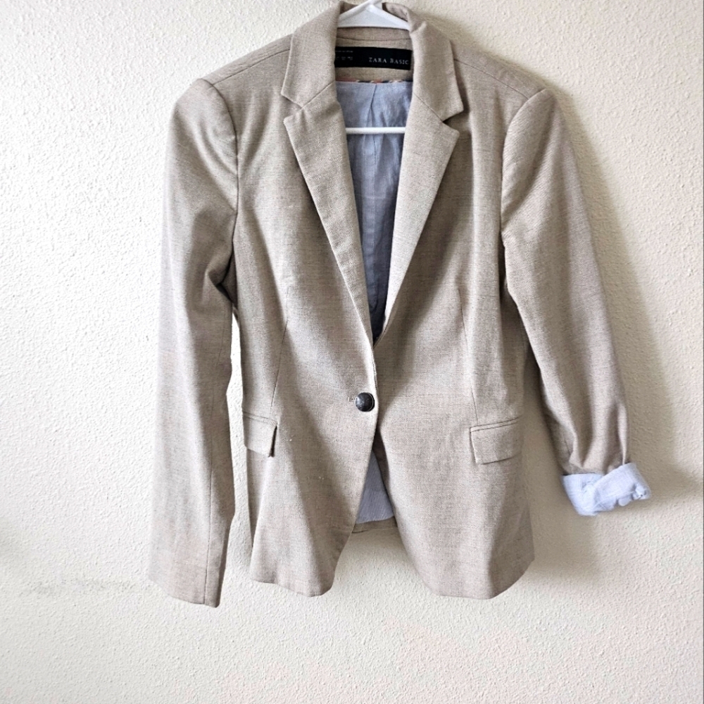 Zara Basic Women's Business Casual Made in Spain Jacket size Smallara